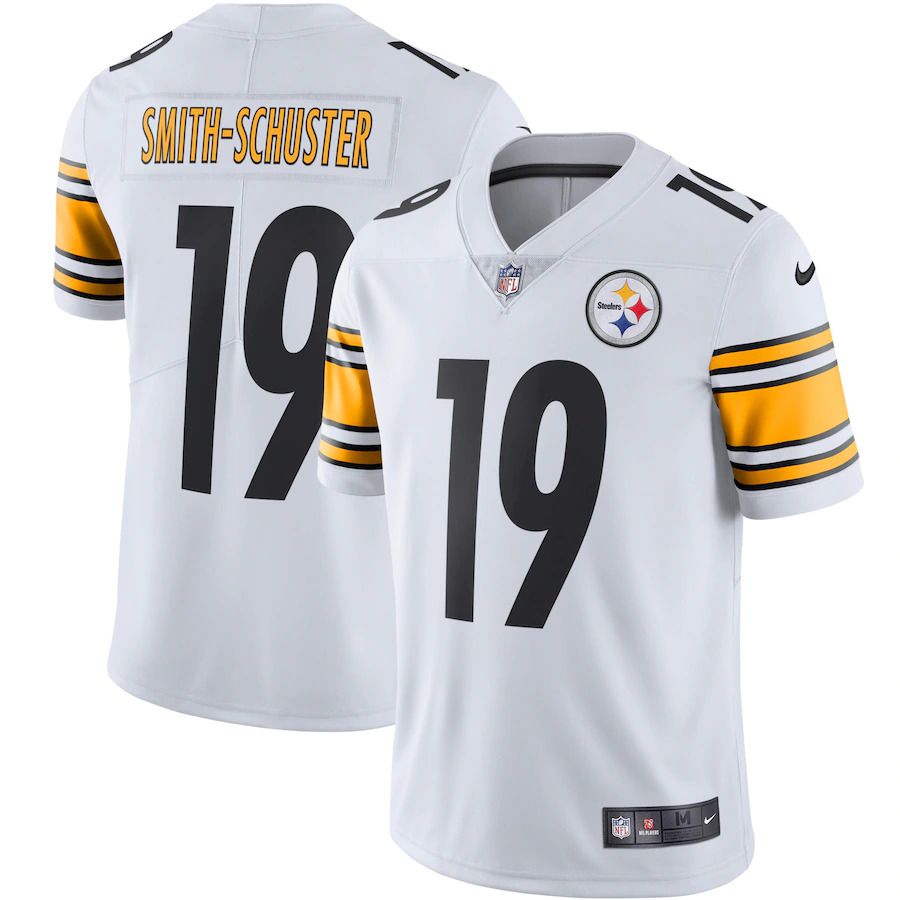 Men Pittsburgh Steelers #19 JuJu Smith-Schuster Nike White Vapor Limited NFL Jersey->pittsburgh steelers->NFL Jersey